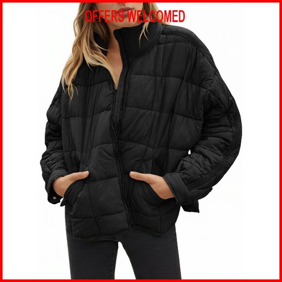 Women's Oversized Lightweight Down Coat Packable Puffer Jacket